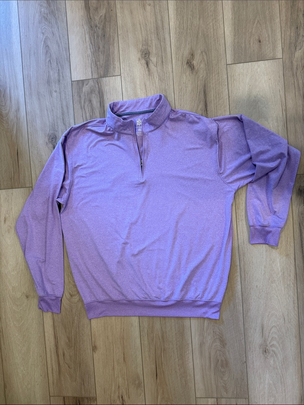 Men's Lavender Turtleson Quarter-Zip Sweater (A1)